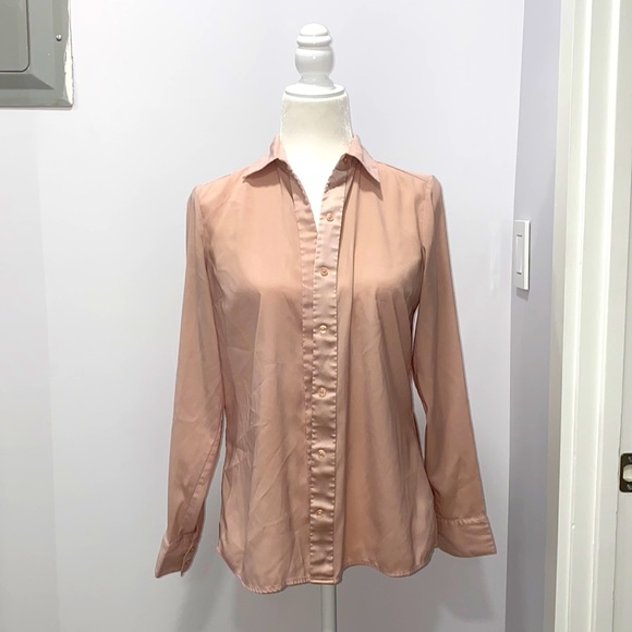 Express Tops - Blush Dress Shirt